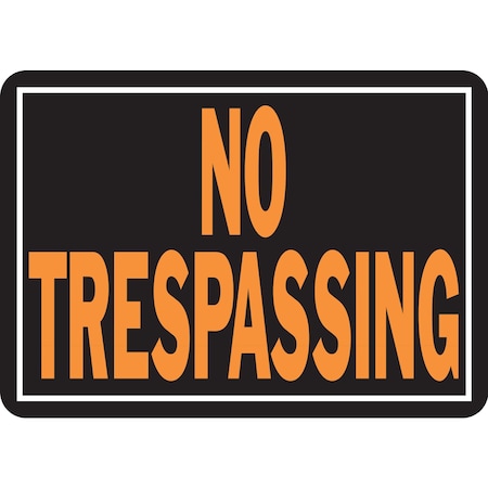 Hy-Ko No Trespassing Sign 9.25" x 14", 12PK A00804